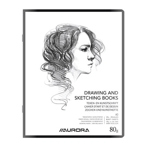 Tekeningboek 210 x 165 cm, 20 vellen, 1-regelig | Aurora Tekeningboek 210 x 165 cm, 20 vellen, 1-regelig | Aurora